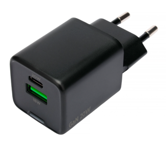 Сетевое зарядное устройство Cablexpert MP3A-PC 20W USB-C USB-A черный