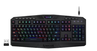 Клавиатура беспроводная Redragon Harpe RGB Led черный