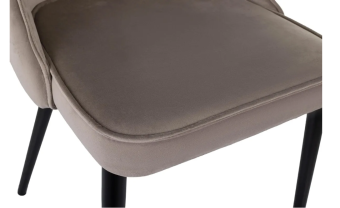 Кресло Бюрократ CH-K4 т.бежевый Holland 61 металл черный на ножках