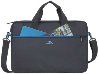 Сумка для ноутбука 15" Riva 8057 полиэстер, черная