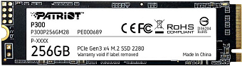 Накопитель SSD M.2 256Gb Patriot P300P256GM28 (PCI-E 3.0 x4, 1700/1100 Мбайт/сек)