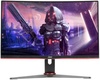 Монитор 23.6" AOC C24G2AE (VA 1920x1080 1ms 165Hz VGA DP HDMI) черный