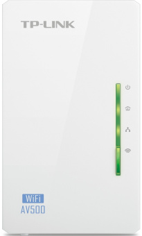 Адаптер Powerline TP-Link TL-WPA4220 AV600, Wi-Fi, 2.4ГГц, 100 Мбит/с, белый