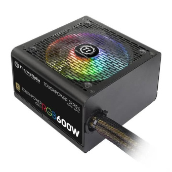 Блок питания .600W Thermaltake Toughpower GX1 RGB (120mm, 24+8pin, 2*8pin, 8*Sata, 4*Molex, 80 PLUS 
