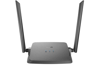 Wi-Fi роутер D-Link DIR-615 N300 2.4 ГГц 100 Мбит/с, черный