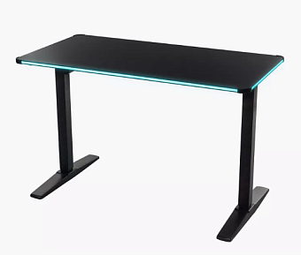 Стол компьютерный KNIGHT TABLE G RGB (Подъемный механизм 75-120 см, RGB-подсветка, стальной каркас)