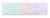 Клавиатура проводная Oklick 420MRL Slim Rainbow Led белый