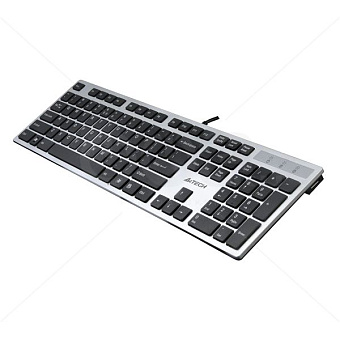 Клавиатура проводная A4Tech KV-300H USB-Hub Slim Grey
