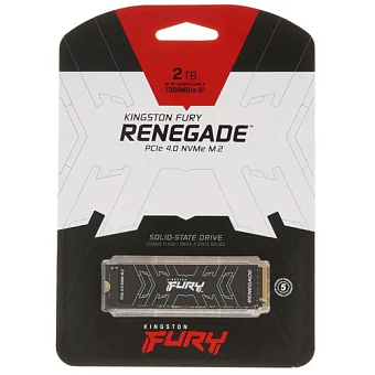 Накопитель SSD M.2 2Tb Kingston Fury Renegade (PCI-E 4.0 x4, 7300/7000 Мбайт/сек)