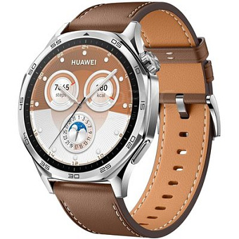 Смарт-часы Huawei Watch GT 5 Brown Leather Strap