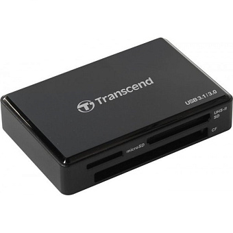 Внешний картридер USB3.0 Transcend TS-RDF9K2 microSD/SD/SDHC/CF, черный