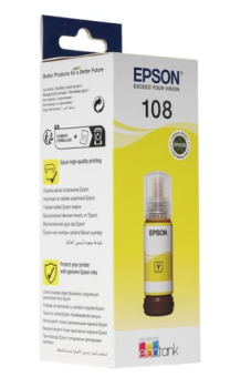 Картридж струйный EPSON 108 для Epson L8050/L18050, желтый
