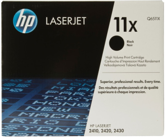 Картридж лазерный HP 11X (Q6511X) для HP 2410/2420/2430, 12000 стр. черныйQ6511X
