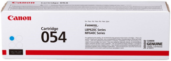 Картридж лазерный Canon 054 C для MF645Cx/MF643Cdw/MF641Cw/LBP623C, голубой