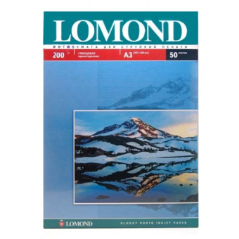 Бумага Lomond [A3] глянцевая, 200гр/м2, 50л