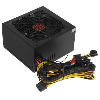 Блок питания .600W Ginzzu CB600 (120mm, 20+8pin, 2*8pin, 4*Sata, 3*Molex)