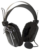 Наушники проводные A4Tech HS-60 (микрофон, 20 - 20 000 Гц, 97 дБ, 2-е Амбушюр для Лета и Зимы, 2м) черный