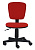 Кресло Бюрократ CH-204NX (ткань, без мех. качания, крест. пластик, до 100 кг) Красный