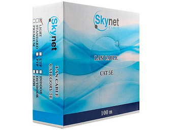 Кабель витая пара внешний 4 пары UTP кат.5e (100м) медный SkyNet Premium (Fluke Test)