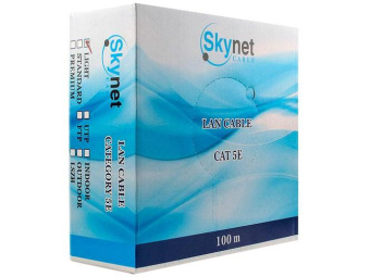 Кабель витая пара внешний 4 пары UTP кат.5e (100м) медный SkyNet Premium (Fluke Test)