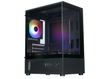 Корпус XASTRA Q300M 3FRGB mATX чёрный