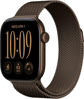 Смарт-часы Apple Watch Series 12 46mm Aluminum Milanese Loop Dark Bronze (бронза)