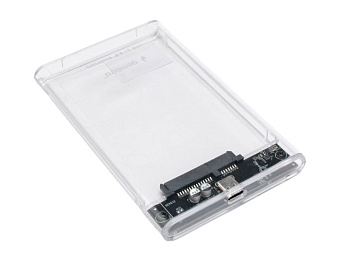 Внешний контейнер USB3.0 -> SATA 2.5", Gembird EE2-U3S-7 прозрачный