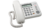 Телефон проводной Panasonic KX-TS 2356 RUW (АОН, белый)