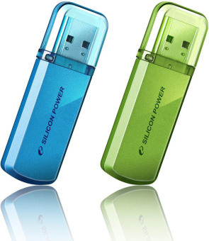 Флешка .64Gb Silicon Power Helios 101 USB зеленый