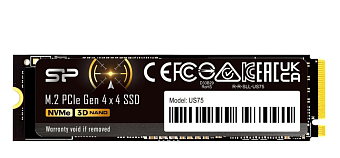 Накопитель SSD M.2 2Tb Silicon Power US75 (PCI-E 4.0 x4, 7000/6500 Мбайт/сек)