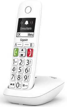 Радиотелефон Gigaset DECT E290 SYS RUS белый АОН