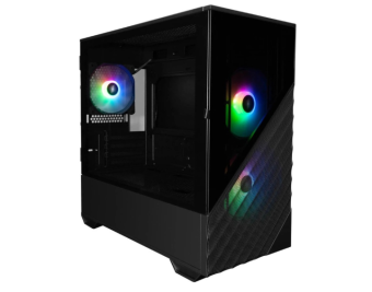 Корпус 1STPLAYER D7-BK-3F7 ARGB mATX Black