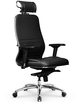 Кресло Samurai KL-3.04 MPES (Экокожа MPES, механизм качания,  до 120 кг) Черный