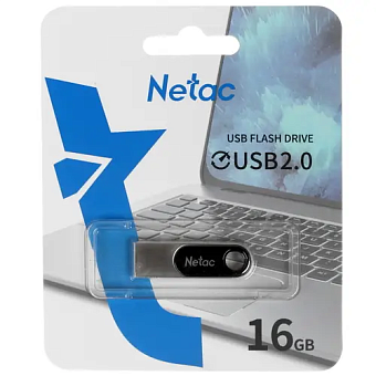Флешка .16Gb Netac U278 USB2.0 металлическая матовая