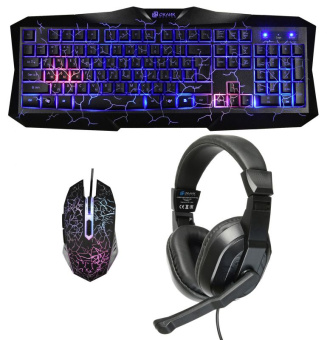Игровой набор OKLICK HS-HKM100G IMPERIAL (клавиатура+мышь+гарнитура)