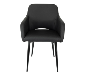 Кресло Бюрократ CH-380F черный экокожа на ножках металл