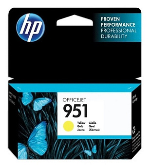 Картридж струйный HP 951 (CN052AE) для HP Officejet Pro 251dw/276dw/8100/8600/8600 Plus/8610/8620, желтый