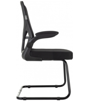 Кресло Бюрократ MC-109 черный TW-01 TW-11 сетка/ткань полозья металл черный