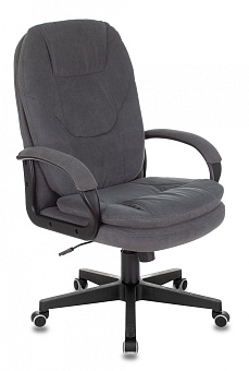 Кресло Бюрократ CH-868N Fabric (ткань, мех. качания, крест. пластик, до 120 кг) Серый