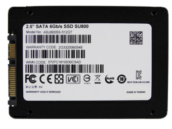 Накопитель SSD SATA 512Gb ADATA Ultimate SU800 (TLC, 560/520 Мбайт/сек)