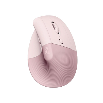 Мышь беспроводная Logitech Lift Bluetooth розовый (вертикальная)