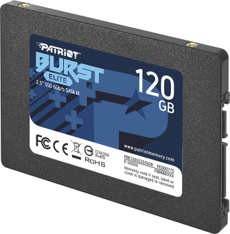 Накопитель SSD SATA 120Gb Patriot Burst Elite (SATA3, 450/320 Мбайт/сек)