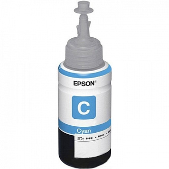 Картридж струйный EPSON T6642 для Epson L100/110/200/210, голубой