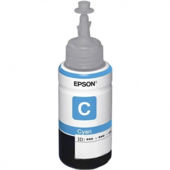 Картридж струйный EPSON T6642 для Epson L100/110/200/210, голубой