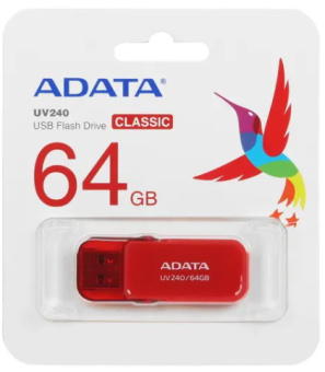 Флешка .64Gb ADATA [UV240] USB красный