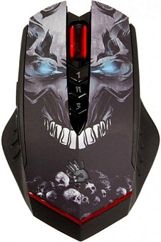 Мышь беспроводная A4Tech Bloody R80 Plus Skull 4000dpi черный