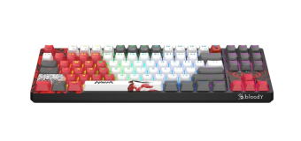 Клавиатура беспроводная A4Tech Bloody WS87 Naraka (механика, Wireless/BT/USB, RGB, свитчи: BLMS Red Plus)