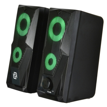 Акустическая система OKLICK OK-127 (2x3W, питание от USB) black