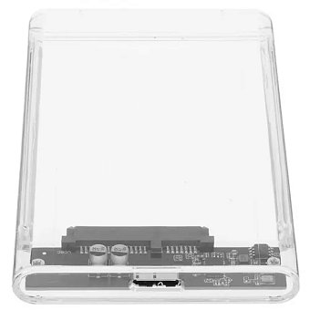 Внешний контейнер USB3.0 -> SATA 2.5", AgeStar 3UB2P4C, пластик, прозрачный