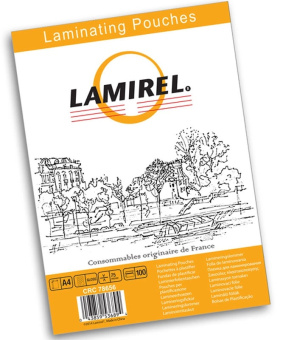 Плёнка для ламинирования Lamirel (A4,  75мкм, 100шт)